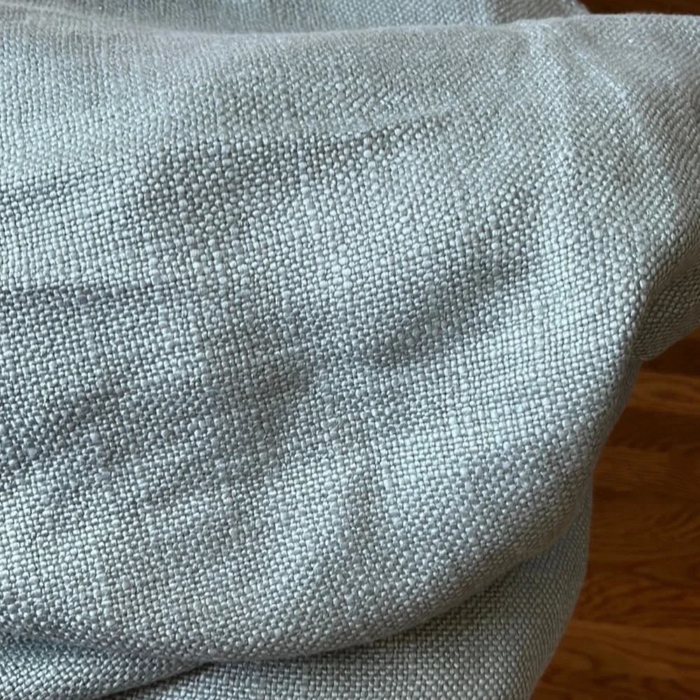 Anthropologie Pair of Lux Linen Blend Curtain Seafoam NWT